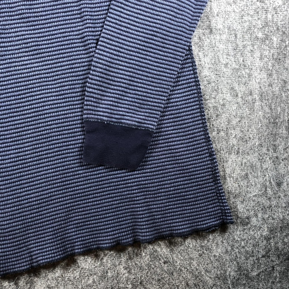RRL Ralph Lauren Mens XL Waffle Thermal Shirt Blue USA Stripe Cotton - Picture 5 of 14